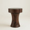 Jules Side Table
Dark wood side table
15 dia x 20 H inches
Dark Walnut Finish