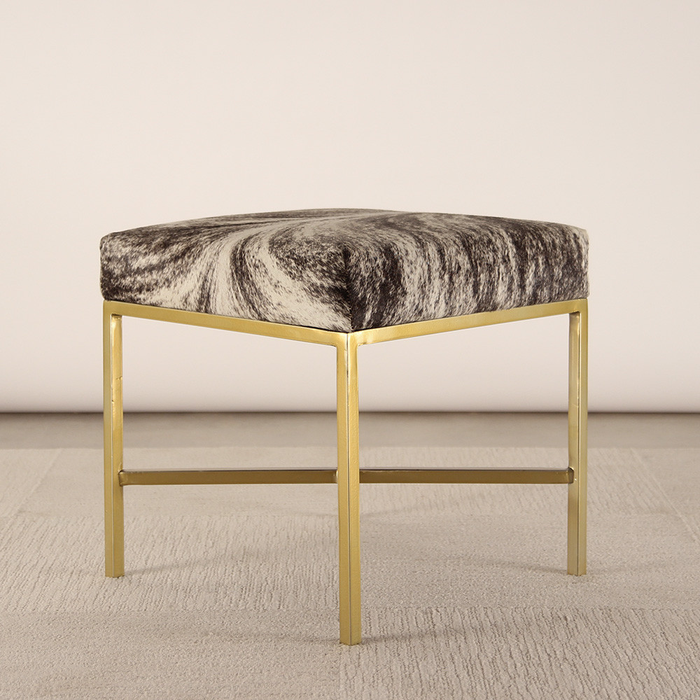 Contemporary Cowhide Bench Pfeifer Studio