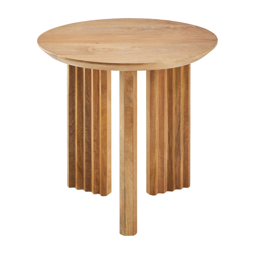 Allor End Table - AGNE-002
18 dia x 18 H inches
Mango Wood
