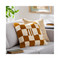 Checkmate Pillow
18 x 18 inches
Wool Blend, Cotton
Medium Brown