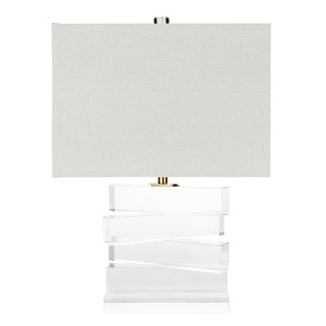 Clarity Table Lamp - SUY-001
16 x 10 x 24 H inches
Crystal, Linen
