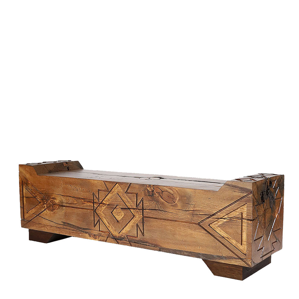 Santa Maria Carved Bench
14 x 72 x 18 H inches
Honey Brown Finish
