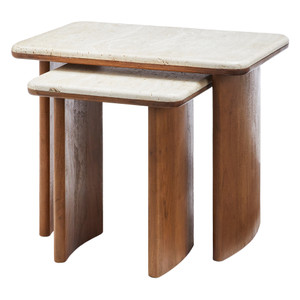 Bina Nesting Tables - UAN-001
24 x 16 x 18 H inches
Stone, Wood