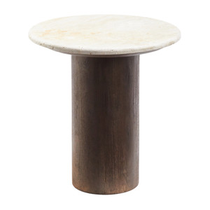 Rondo End Table - TEI-001
18 dia x 18 H inches
Stone, Wood