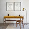 Maria Mexican Desk 
63 x 24 x 29 H inches
Sherwin Williams Nugget (SW 6697)