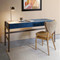 Maria Mexican Desk 
63 x 24 x 29 H inches
Sherwin Williams Dress Blues (SW 9176)