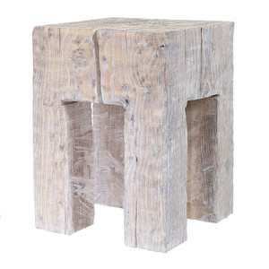 Carlos Urban Wood Side Table
14 x 14 x 20 H inches - expect variation
Reclaimed Elm Wood
White Wash