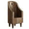Empress Hand Carved Chair
26 dia x 48 H inches
Dark Walnut Finish 