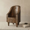 Empress Hand Carved Chair
26 dia x 44 H inches
Dark Walnut Finish 