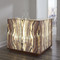 Terrain Onyx Bar 
56 x 48 x 43 H inches
Onyx, Wood