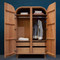 Isabel Wardrobe 
43 x 22 x 71 H inches
Red Oak