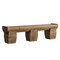 Alamosa Carved Bench 
14 x 72 x 18 H inches
Honey Brown Finish