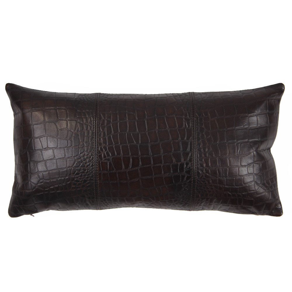 Outback Crocodile Pillow
10 x 18 inches
Leather
Espresso Brown Outback Crocodile Pillow
10 x 18 inches
Leather
Espresso Brown