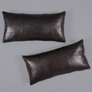 Leather Throw Pillows Pfeifer Studio