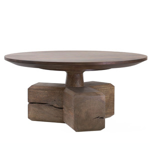 Gustav Café Table
36 dia x 16 H inches
Light Walnut Finish
