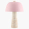 Nara Travertine Table Lamp
11 dia x 16 H inches
Stone, Metal
Blush