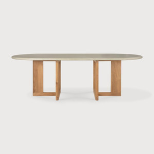 Trestle Outdoor Dining Table
94.5 x 43.5 x 30 H inches
Teak, Concrete