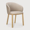 Unda Dining Chair
24.5 x 23 x 32 H inches, Seat 20 H inches
Fabric, Oak
Salt with Natural Wood Finish 