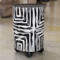 Monochrome Hand Painted Log Table S01
13 dia x 21 H inches
Hand painted with Benjamin Moore paint