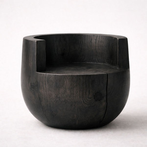 Sabino Chair
26 dia x 23 H inches
Pale Black Finish