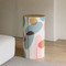 Pebble Pop Hand Painted Log Table
12 dia x 22 H inches