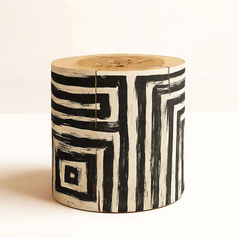 Espira Hand Painted Log Table
18 dia x 18 H inches Espira Hand Painted Log Table
18 dia x 18 H inches