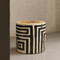 Espira Hand Painted Log Table
18 dia x 18 H inches