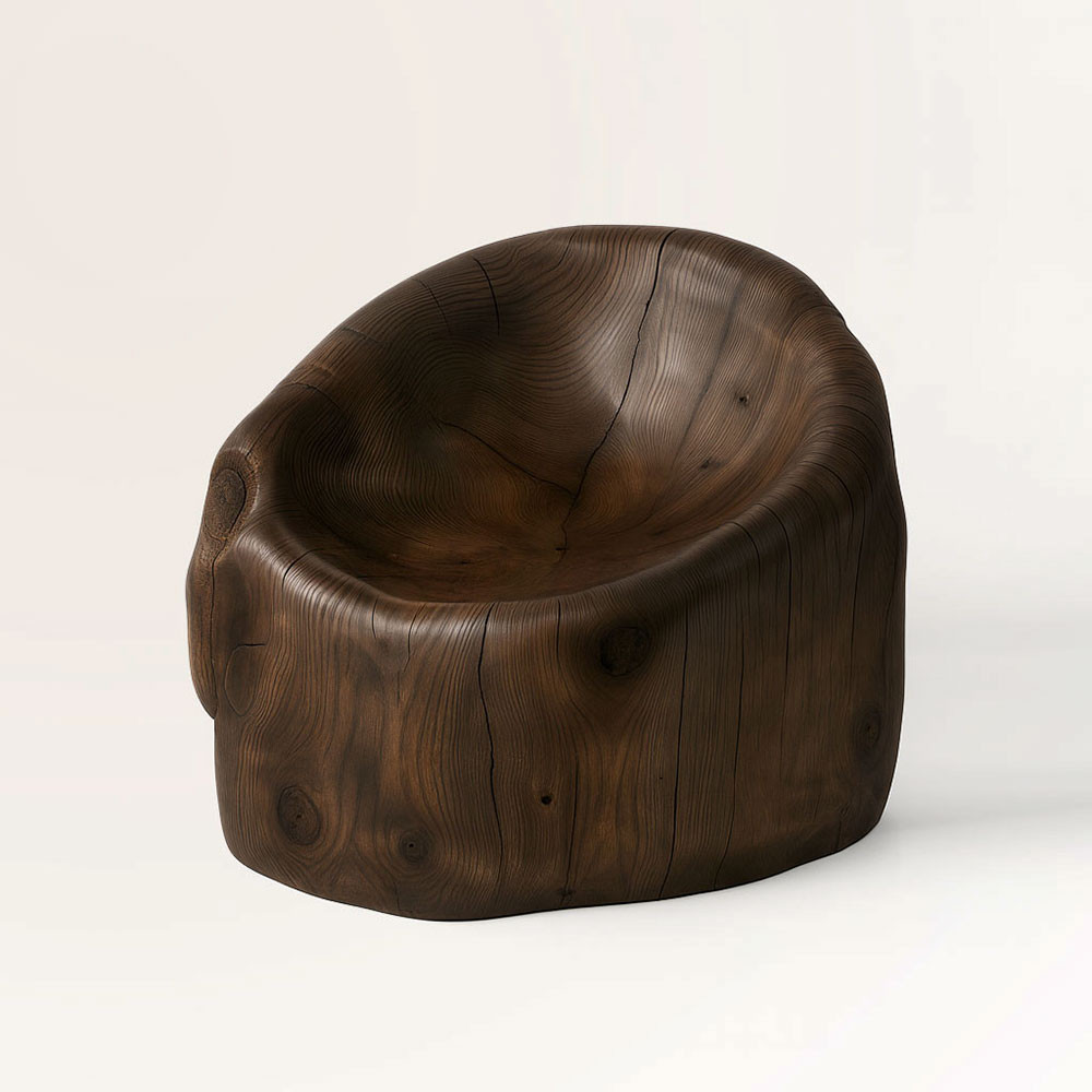 Orgánica Log Chair
34-36 dia x 36 H inches - expect variation
Dark Walnut Finish Orgánica Log Chair
34-36 dia x 36 H inches - expect variation
Dark Walnut Finish