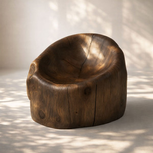 Orgánica Log Chair
34-36 dia x 36 H inches - expect variation
Dark Walnut Finish 