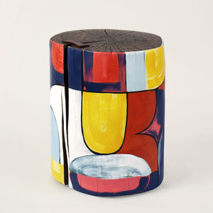 Painted Pop Log Table
12 dia x 16 H inches