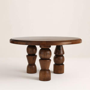 El Templo Round Table
55 dia x 30 H inches
Light Walnut Finish