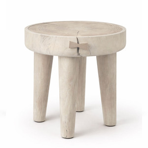 Elodie Occasional Table
18 dia x 18 H inches
White Wash