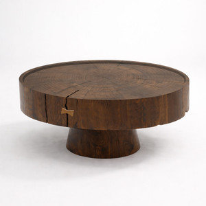 Vallecito Cocktail Table
36 diameter x 16 H inches
Dark Walnut  Finish