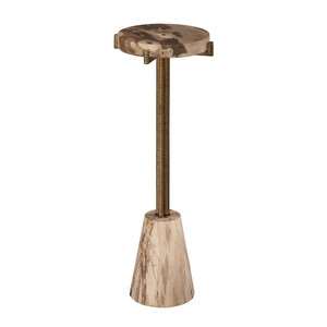 Minerva Petrified Wood Drink Table - ID120001
Petrified Wood Side Table
8 dia x 25 H inches
