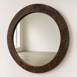 Cinzelo Carved Wood Round Mirror
24 diameter inches
Coffee