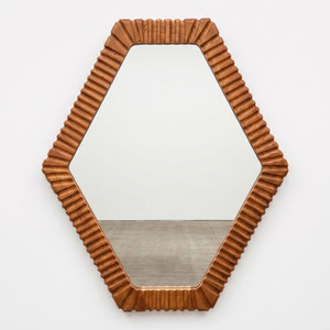 Kannelure Carved Wood Mirror
29 x 35 H inches
Natural