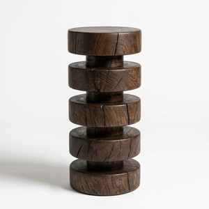 Jaspar Drink Table
7 x dia 18 H inches
Dark Walnut