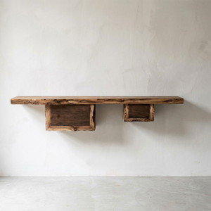 Elio Live Edge Wall Console
60 x 12 x 12 H inches
Natural Elm