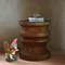 Goya Solid Wood Table
18 dia x 21 H inches
Light Walnut Finish