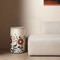 Pajarito Hand Painted Side Table
12 dia x 20 H inches
Painted Bone Finish