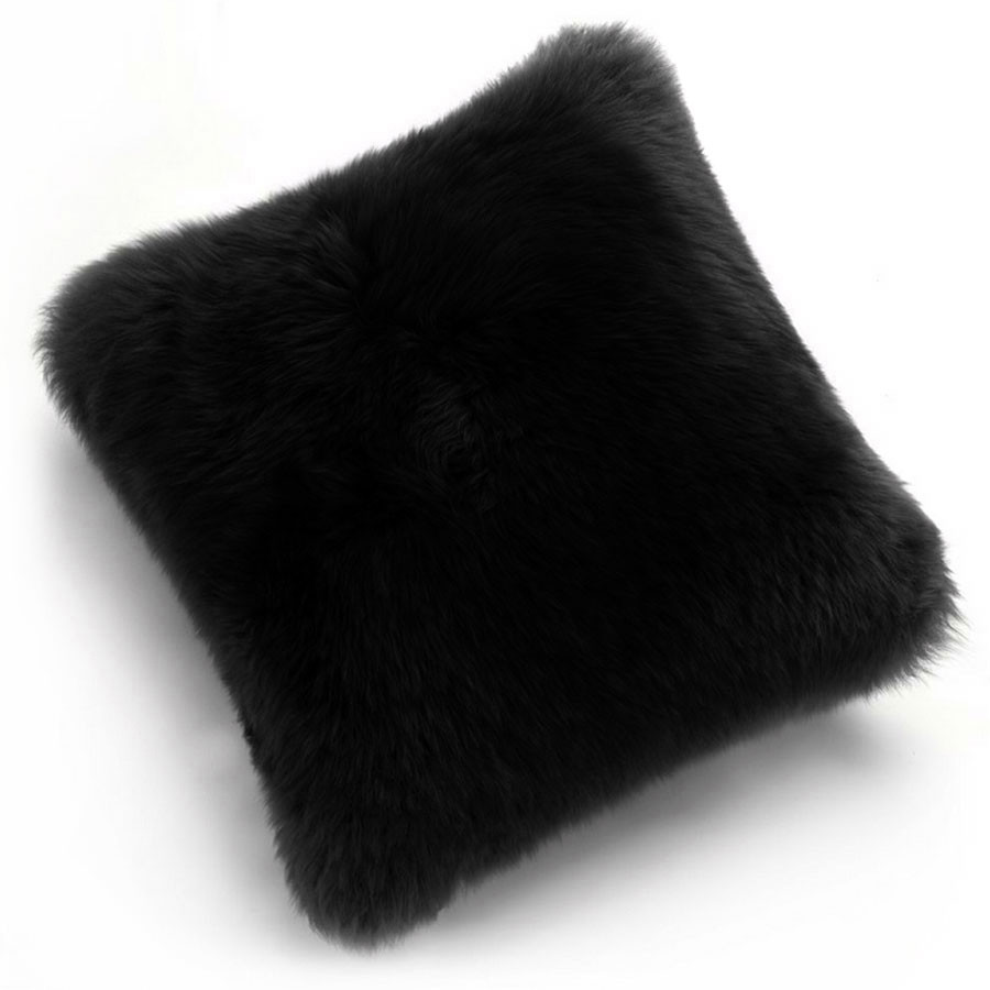 As Shown: Genuine Sheepskin Pillow
Size: 14 x 14 inches
Material: Black Sheepskin
Description: Tossing these naturally luxurious pillows of brushed New Zealand longwool sheepskin simply won’t happen. You’ll be too entranced by their soft cuddle to let them leave your side. A fabric back matches each of the four colors and six sizes. As Shown: Genuine Sheepskin Pillow
Size: 14 x 14 inches
Material: Black Sheepskin
Description: Tossing these naturally luxurious pillows of brushed New Zealand longwool sheepskin simply won’t happen. You’ll be too entranced by their soft cuddle to let them leave your side. A fabric back matches each of the four colors and six sizes.
