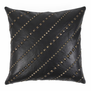 Rock Star Pillow
20 x 20 inches
Leather
Black, Brass