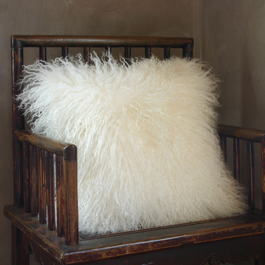 Snowfall Mongolian Lamb Pillow
16 x 16 inches