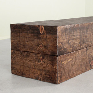 Sugar Pine Cube Bench
48 x 18 x 16 H inches
Honey Brown Finish