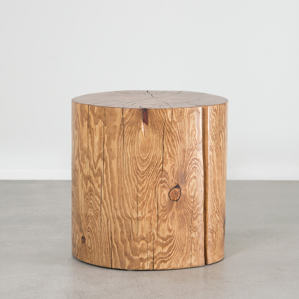 Natural Log Side Table Pfeifer Studio