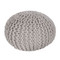 Wool Sweater Pouf
20 dia x 14 H inches
Wool
Dove Grey