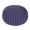 Wool Sweater Pouf
20 dia x 14 H inches
Wool
Purple