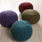 Wool Sweater Pouf
20 dia x 14 H inches
Wool