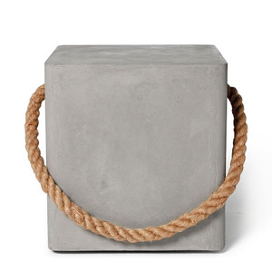 Hold Fast Concrete Cube
15.75 x 15.75 x 17.75 H inches
Concrete, Jute Rope