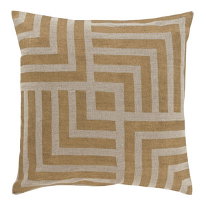 Stamped Linen Maze Pillow - MS-004
18 x 18 inches
Linen
Gold